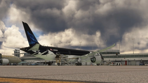 Bravo Airspace Boeing 787-9 GE Rocky Mountain Virtual 2025 Blue Top