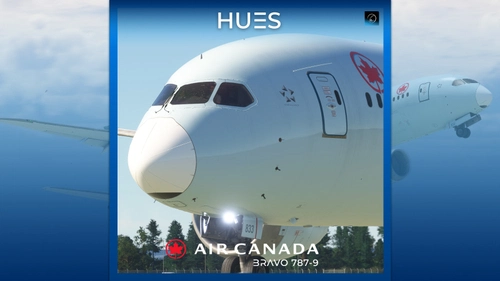 BravoAirspace 787-9 | Air Canada C-FNOH W/Cabin | 8K