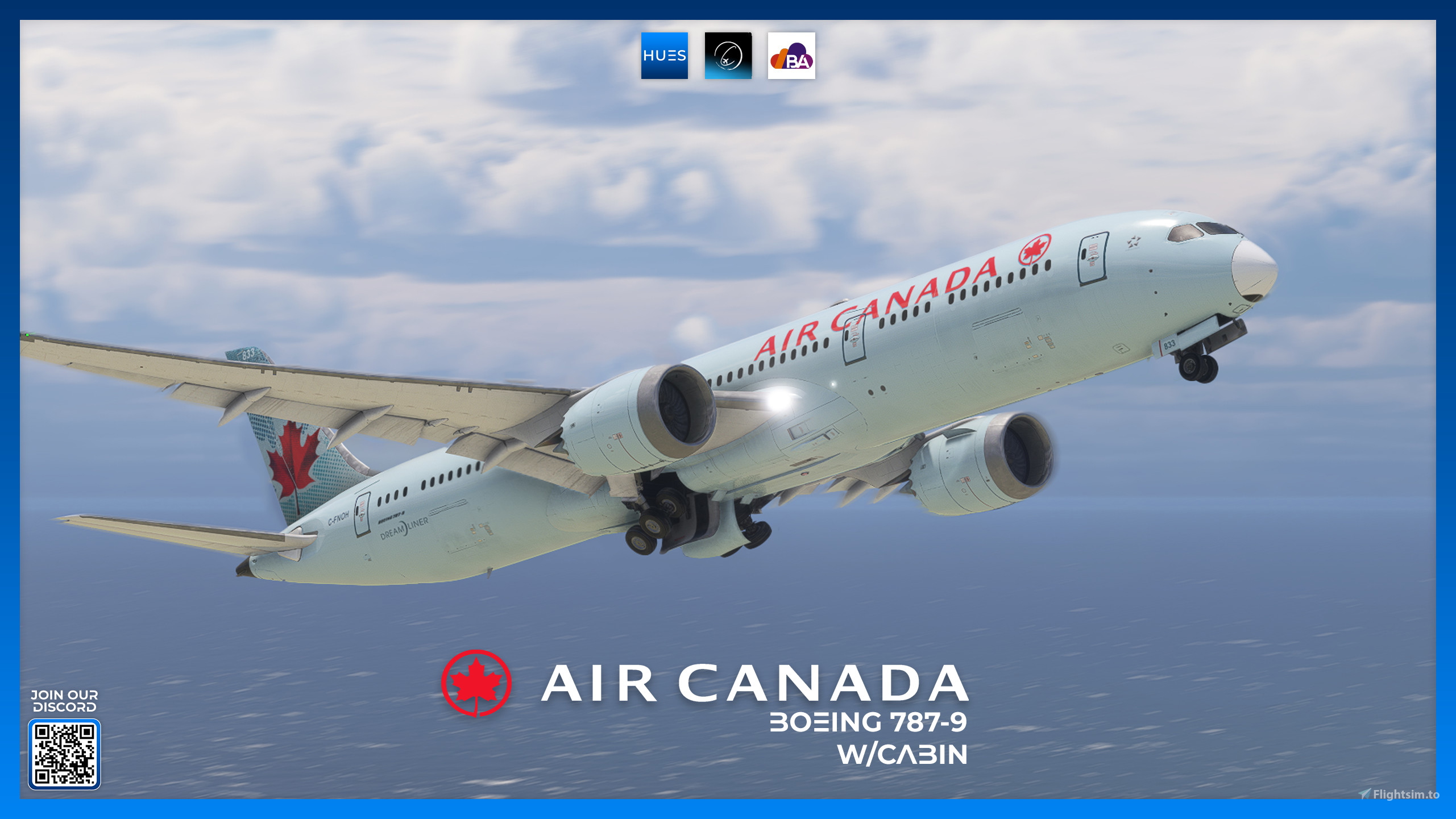 BravoAirspace 787-9 | Air Canada C-FNOH W/Cabin | 8K for Microsoft