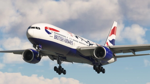 British Airways ("Festival of Creativity", G-YMML) - PMDG 777-200ER (RR)