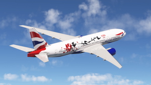 British Airways ("Festival of Creativity", G-YMML) - PMDG 777-200ER (RR) thumbnail 2