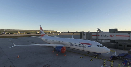 British Airways (Fictional) | Asobo 737-8MAX