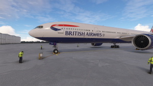 British Airways G-STBO + Cabin PMDG 777-300ER thumbnail 3