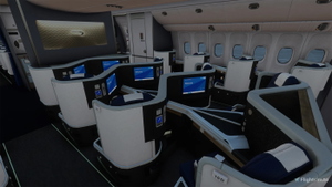 British Airways G-STBO + Cabin PMDG 777-300ER thumbnail 10