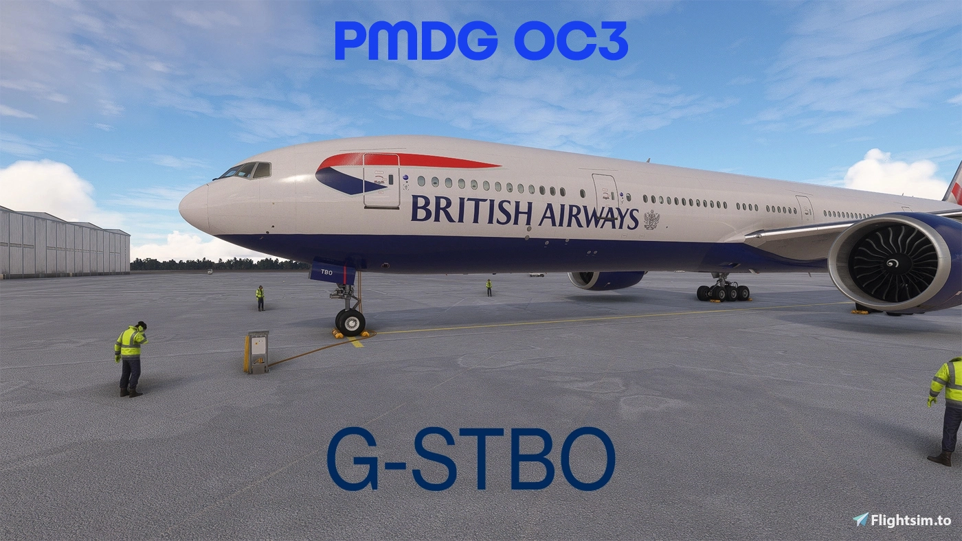 British Airways G-STBO + Cabin PMDG 777-300ER - Image 1