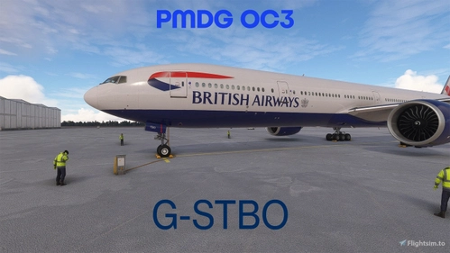 British Airways G-STBO + Cabin PMDG 777-300ER