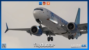 Fly Dubai A6-FPC "15 Years | iFly 737 MAX 8 | 8K & 4K thumbnail 6