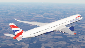 British Airways G-XWBG  (white nose) A350-1000 thumbnail 3