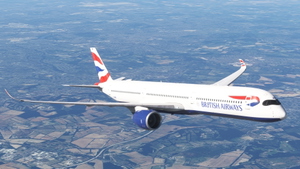 British Airways G-XWBG  (white nose) A350-1000 thumbnail 4