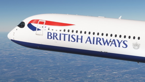 British Airways G-XWBG  (white nose) A350-1000 thumbnail 1