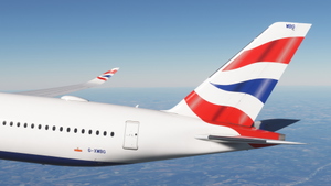 British Airways G-XWBG  (white nose) A350-1000 thumbnail 2
