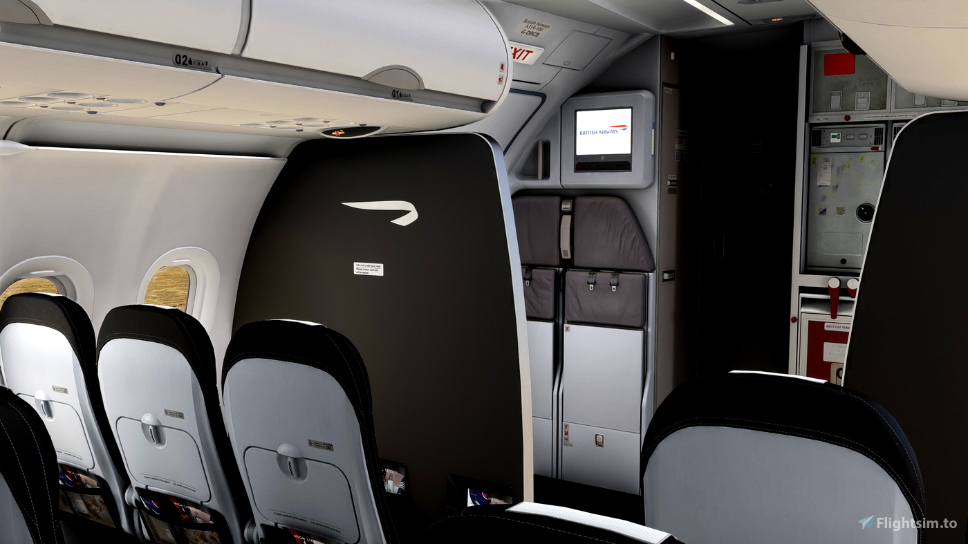 Threads British Airways [Pack 1] w/Cabin Fenixsim A319 [8K+4K] für