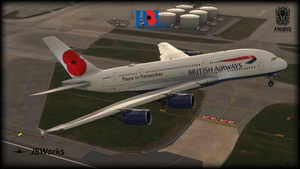 British Airways "Pause to Remember" Remembrance Day | FBW A380 thumbnail 5