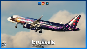 Brussels Airlines OO-SBB "Amare" | FlyByWire A32NX | 8K & 4K thumbnail 3
