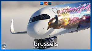 Brussels Airlines OO-SBB "Amare" | FlyByWire A32NX | 8K & 4K thumbnail 5