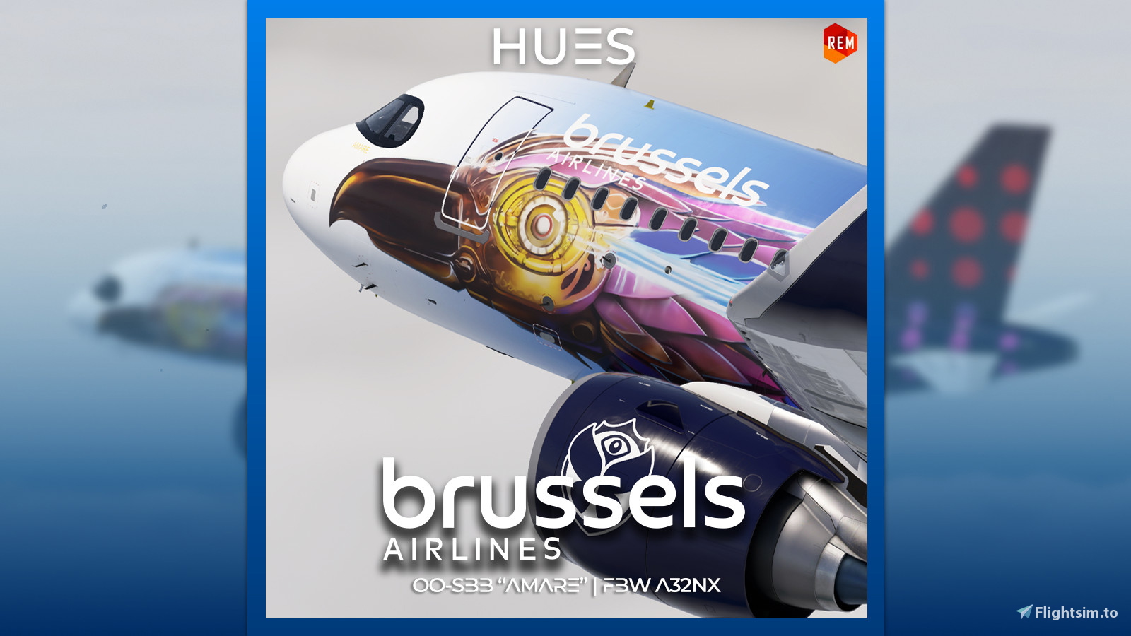 Brussels Airlines OO-SBB "Amare" | FlyByWire A32NX | 8K & 4K - Image 1