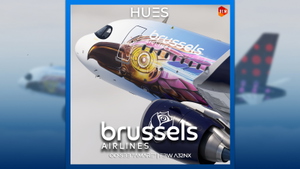 Brussels Airlines OO-SBB "Amare" | FlyByWire A32NX | 8K & 4K thumbnail 1