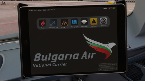 Bulgaria Air EFB Background - Fenix A320 Block v2