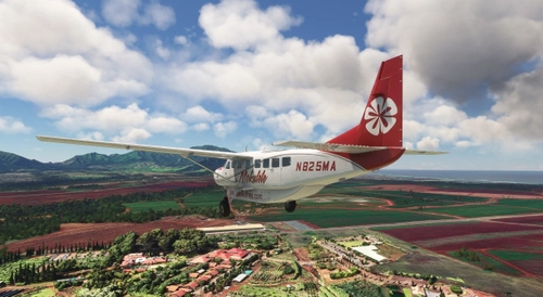 C208 Black Square Mokulele  Airlines  livery (N825MA)