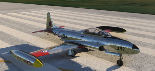 Canadair T-33 Mk.3, 21083 of 4 Advanced Flying School, RCAF Station MacDonald, Manitoba