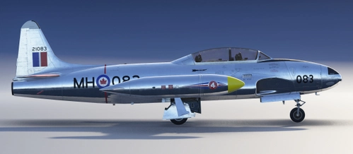 Canadair T-33 Mk.3, MSFS2024, 21083 of 4 Advanced Flying School, RCAF Station MacDonald