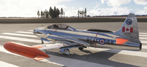 Canadair T-33 Mk.3, MSFS2024, 21158 of No. 408 Squadron, RCAF Station Rivers, Manitoba