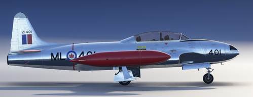 Canadair T-33 Mk.3, MSFS2024, 21401 of 3 Advanced Flying School, RCAF Station Gimli