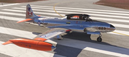 Canadair T-33 Mk.3, MSFS2024, 21623 of No.2 Canadian Forces Flying Training School, CFB Moose Jaw