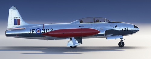 Canadair T-33 Mk.3, MSFS2024, 21303 of 3 All Weather (Fighter) OTU