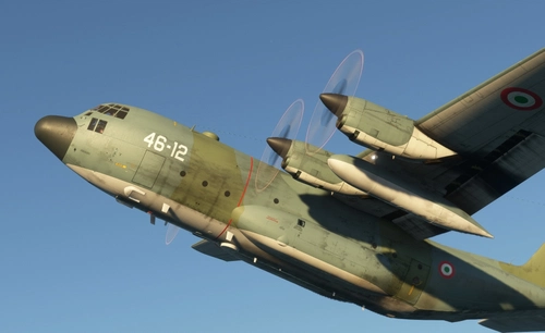 Captain Sim  C-130 -H – AM of the Italian  Air Force, old 46-12 (weathered)