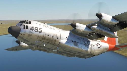 Captain Sim   C-130  H – USAF_8495 (weathered) 