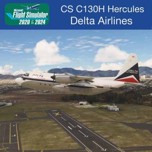 CaptainSim C130H Hercules Delta Airlines