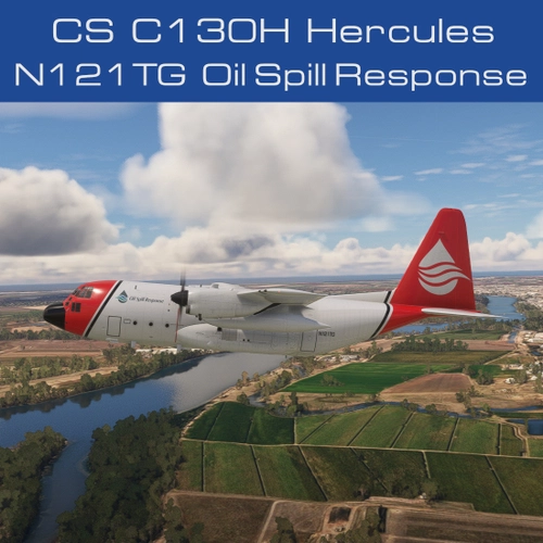 CaptainSim C130 Hercules Oil Spill Response N121TG