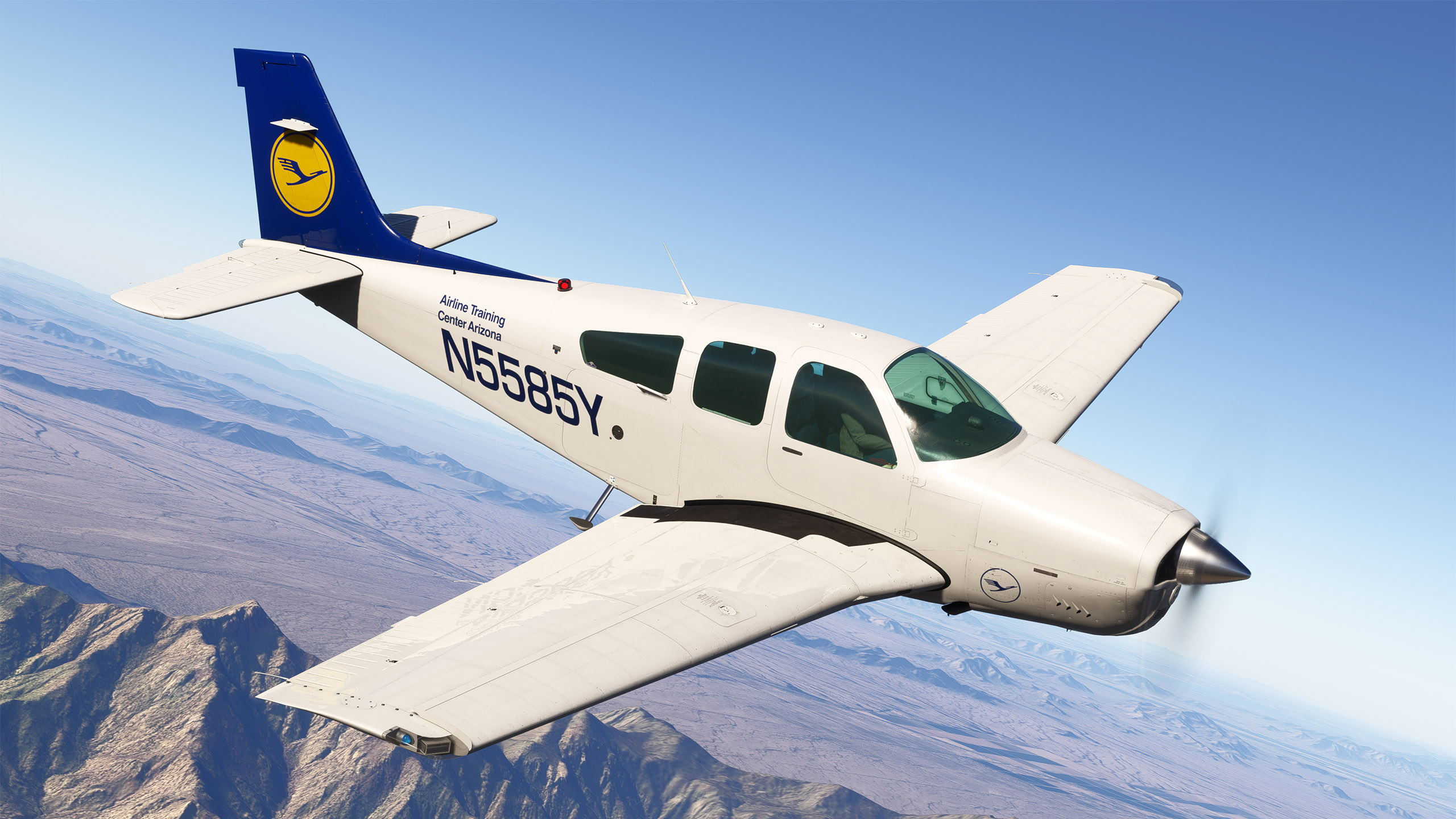 【追跡あり/匿名配送】【CF】New Horizon Carenado F33A Bonanza - Lufthansa Aviation Training (N5585Y