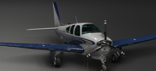 Carenado F33A Classic dark blue
