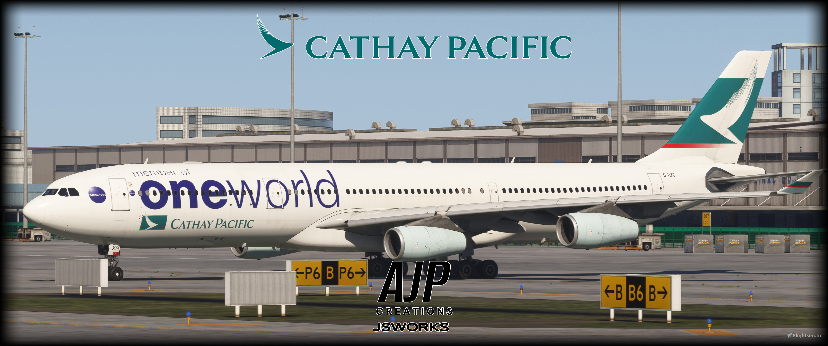 Cathay Pacific - OneWorld - B-HXG - Inibuilds A340-300 for