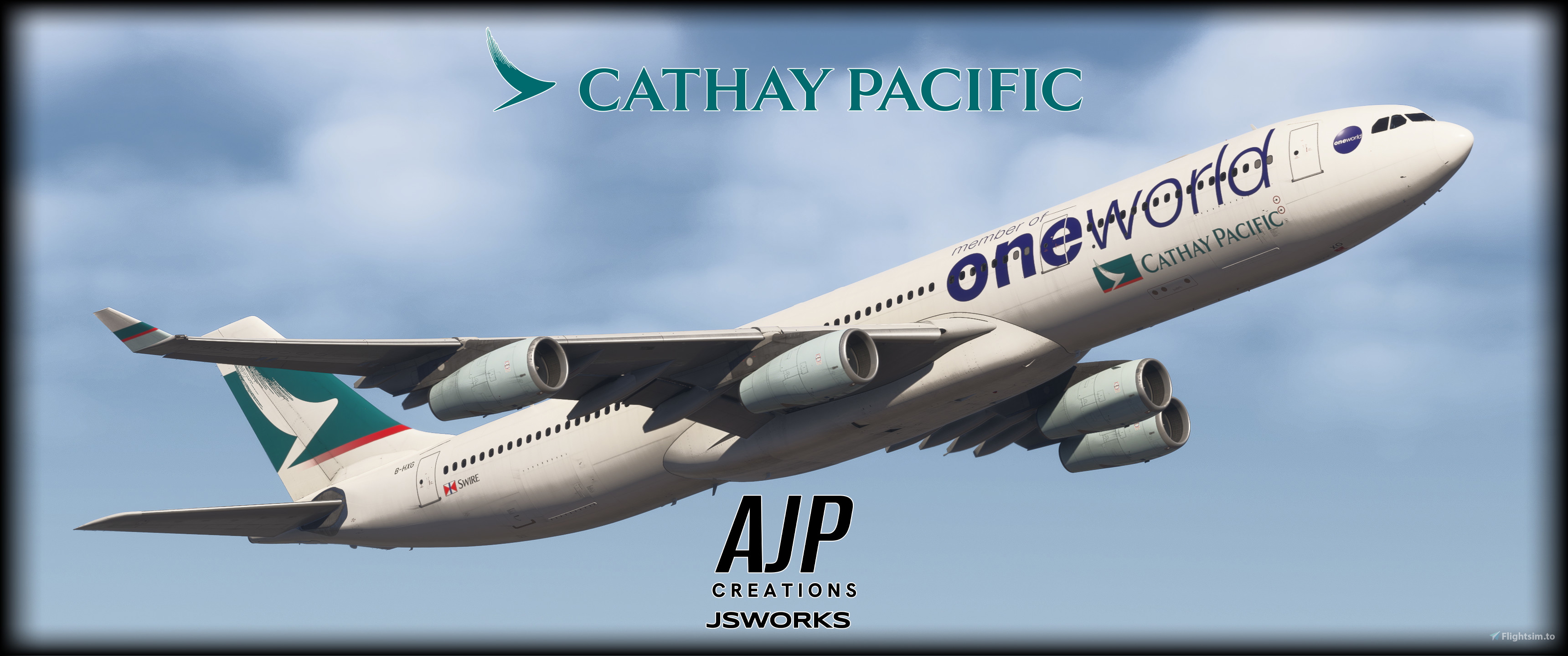 Cathay Pacific - OneWorld - B-HXG - Inibuilds A340-300 for