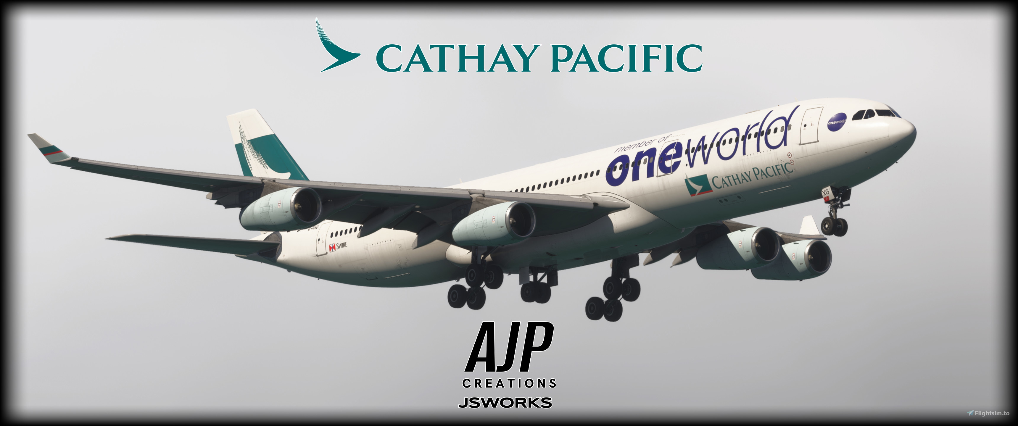 Cathay Pacific - OneWorld - B-HXG - Inibuilds A340-300 for