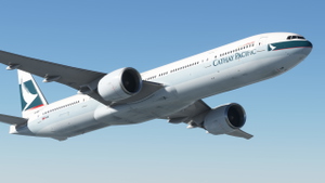 Cathay Pacific Classic [B-KQW] w/Cabin PMDG B777-300ER thumbnail 7