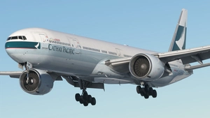Cathay Pacific Classic [B-KQW] w/Cabin PMDG B777-300ER thumbnail 4