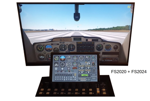 Cessna 152 / 172 Template and Gauge for Behringer XTouch Mini and Axis and Ohs (AAO)