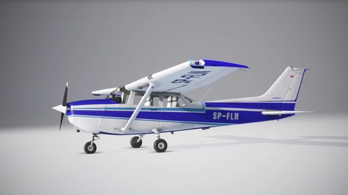 Cessna 172P Skyhawk II SP-FLN - classic livery with old style interior (WBSim)
