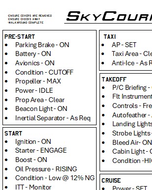 Cessna 408 SkyCourier Checklist - Image 1