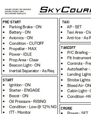 Cessna 408 SkyCourier Checklist thumbnail 1