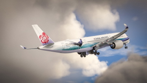 China Airlines | B-18901 | Syrmaticus Mikado Livery | inibuilds A350 Airliner thumbnail 3