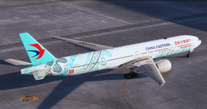 China Eastern  'SHANGHAI MUSEUM' B-7349 special livery | PMDG 777-300ER thumbnail 5