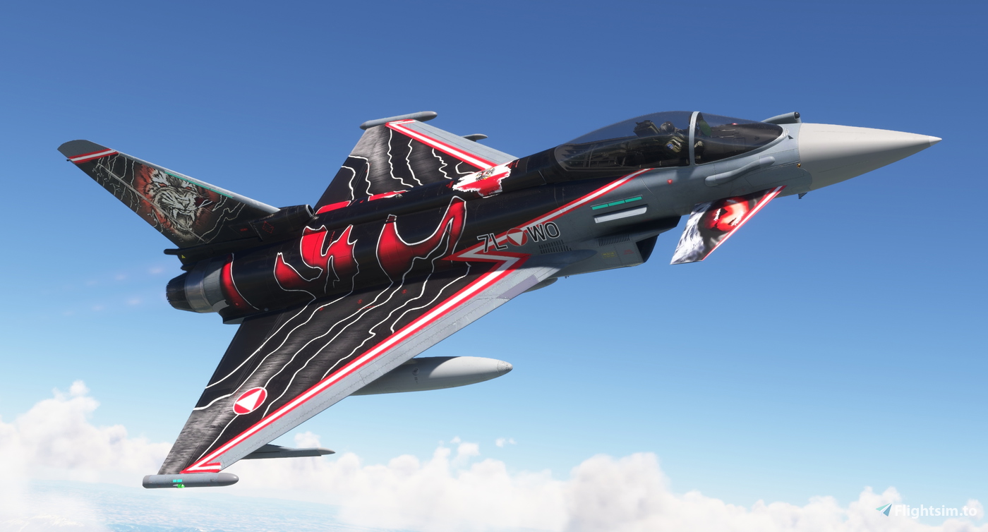 CJ Simulations Austrian Typhoon 7LWO Livery para Microsoft Flight — free download