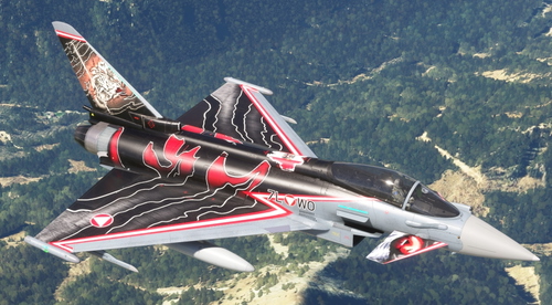 CJ Simulations Austrian Typhoon 7L-WO Livery