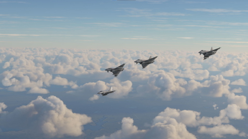 CJ Simulations Typhoon -Falklands -  Flt 1435