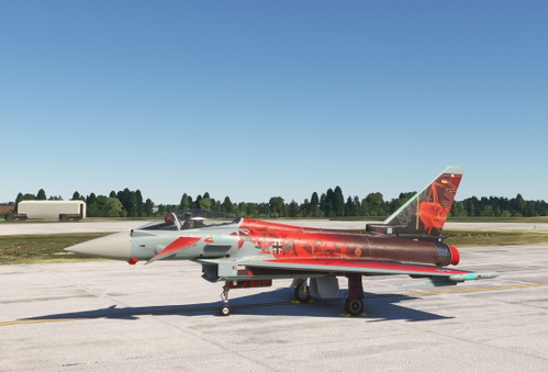 CJ Simulations Typhoon 2025 Red Baron scheme